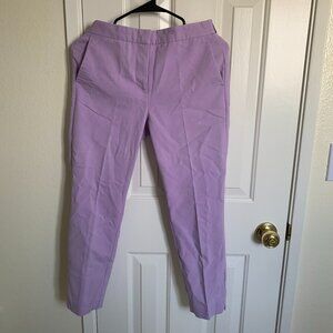 ZARA Women Elastic Waist Slim Pants 1608/120, Lilac, Size S
